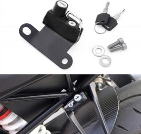 img 4 attached to Black Anti-Theft Motorcycle Helmet Security Lock For 1290 SD R 2014-2019