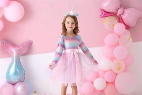 img 3 attached to VIKITA Toddler Winter Sleeve Dresses Girls' Clothing : Dresses