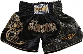 img 4 attached to FLUORY Muay Thai MMA Fight Shorts For Training And Fighting