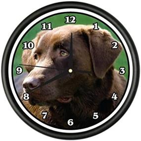img 3 attached to Adorable Chocolate Labrador Wall Clock - Perfect Gift For Dog Lovers!