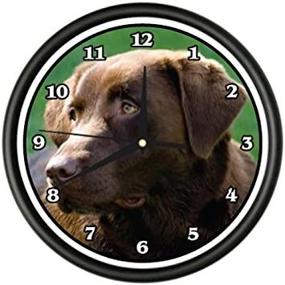img 2 attached to Adorable Chocolate Labrador Wall Clock - Perfect Gift For Dog Lovers!
