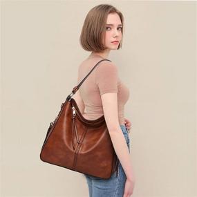 img 2 attached to 👜 Stylish Leather Purses Handbags with Tassel Shoulder - Hobo Bags for Women - Includes Wallets