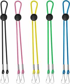 img 4 attached to Face Mask Lanyards TOOVREN 5 PCS Adjustable Length Lanyard For Mask, Mask Lanyard For Women And Men Around Neck, Mask Holders Around Neck For Kids Can Handy Safety Rest Ear And Release Hands
