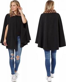 img 1 attached to Tirrinia Angel Wrap Poncho Wearable Blanket with Pockets - 👼 Cozy and Warm Plush Cape, Perfect Gifts for Women, Girlfriend, and Kids