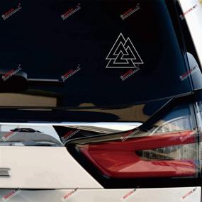 img 3 attached to Valknut Symbol Norse Viking Sticker Exterior Accessories and Bumper Stickers, Decals & Magnets