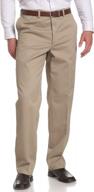 performance chino pants for men by savane with flat front design логотип