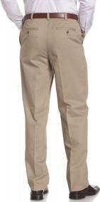 img 1 attached to Performance Chino Pants For Men By Savane With Flat Front Design