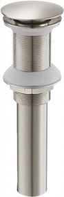 img 4 attached to Upgrade Your Bathroom With Homevacious Vessel Vanity Sink Pop-Up Drain Stopper In Brushed Nickel
