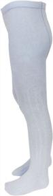 img 2 attached to Girls' Cozy Winter Cotton Ribbed Tights - Pack Of 2 By Bowbear