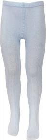 img 3 attached to Girls' Cozy Winter Cotton Ribbed Tights - Pack Of 2 By Bowbear