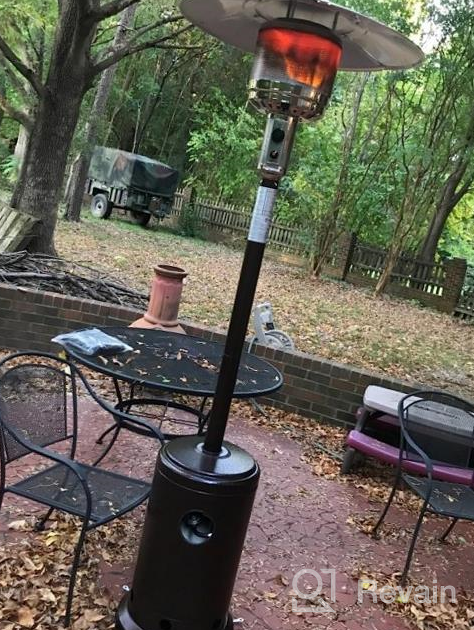 img 1 attached to 48,000BTU Outdoor Patio Heater Propane - CSA Certified Steel W/ Cover & Pulley Accessories, Bronze review by James Maruffo