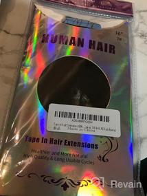 img 8 attached to Tape In Hair Extensions Human Hair, Mixed Bleach Blonde Real Human Hair Tape In Extensions 18 Inch, Remy Tape In Hair Extensions 20Pcs 50G, Straight Seamless Skin Weft Tape In Human Hair Extensions