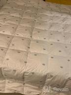 картинка 1 прикреплена к отзыву Queen Size Goose Down Comforter Quilt - 100% Cotton Shell, 8 Tabs, Crown Design & All-Season Comfort | SHEONE от Ryan Cross