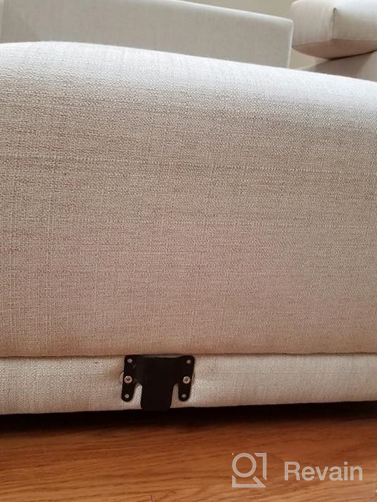 img 1 attached to Connect Your Sofa With Ease: LazyMe Universal Sectional Sofa Interlocking & Connector Bracket Set - 4 Sets, 8 Pieces With Hardware review by Craig Goodman