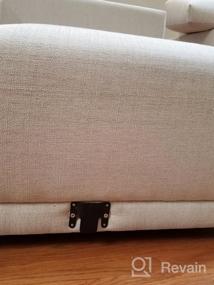 img 5 attached to Соедините свой диван с легкостью: универсальный секционный диван LazyMe, блокирующий и соединительный кронштейн, набор - 4 комплекта, 8 предметов с оборудованием