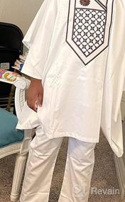 img 6 attached to 🌈 Vibrant HD African Attire Dashiki Caftan: A Stylish Choice for Boys' Clothing