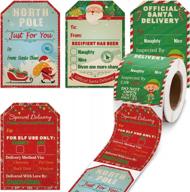 stickers vintage christmas delivery decorations logo