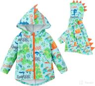 🦕 adorable unisex toddler dinosaur hoodie sweatshirt for baby boys and girls - full zip, hooded jackets by fantangpai логотип