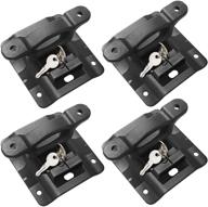 🔩 humuta 4 pack tie down anchors w/ plates for 2015-2021 ford f150 f250 f350 &amp; raptor bed tie downs | anti-theft screws - replace oe# fl3z-99000a64-b, fl3z-9928408-ab логотип