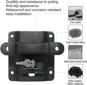 img 3 attached to 🔩 HUMUTA 4 Pack Tie Down Anchors w/ Plates for 2015-2021 Ford F150 F250 F350 &amp; Raptor Bed Tie Downs | Anti-Theft Screws - Replace OE# FL3Z-99000A64-B, FL3Z-9928408-AB