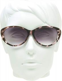 img 2 attached to Стильные женские солнцезащитные очки для чтения с полными линзами — ProSPORT кошачий глаз большого размера с затемненными линзами