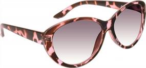 img 4 attached to Stylish Women'S Full Lens Reading Sunglasses - ProSPORT Cat Eye Oversize With Tinted Lenses