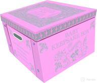 📦 robert frederick large collapsible memory storage box: perfect my baby keepsake box in pink for both newborn baby boy and baby girl logo