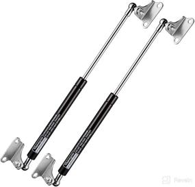 img 3 attached to Vepagoo 20 Inch 150 lb/667N Gas Shock Strut Springs: Heavy Duty Support for RV Bed, Boat Bed Cover, Door Lids, and More - Set of 2 with L Mounts