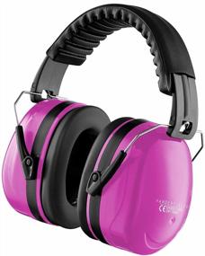 img 4 attached to Protect Your Hearing With Vanderfields Earmuffs - Pink Rose For DIY, Lawn Mowing, Construction And Woodworking