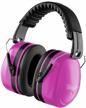 protect your hearing with vanderfields earmuffs - pink rose for diy, lawn mowing, construction and woodworking logo