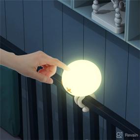 img 2 attached to Kids Night Light │Rechargeable LED Night Light For Baby │ Dimmable Baby Touch Control Lights With Charging 1800MAh │ Lovely Jellyfish Shape (White IR Remote Contol)