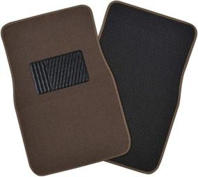 img 3 attached to 🚗 Beige Heavy Duty Front & Rear Carpet Floor Mats: All Weather Protection for Car SUV Van & Truck with Anti-Slip Nibs - Universal Liners designed for Most Vehicles