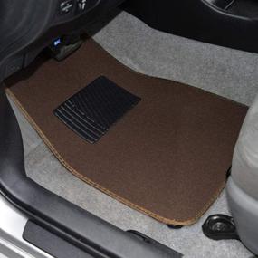 img 2 attached to 🚗 Beige Heavy Duty Front & Rear Carpet Floor Mats: All Weather Protection for Car SUV Van & Truck with Anti-Slip Nibs - Universal Liners designed for Most Vehicles