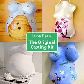 img 2 attached to 🤰 Luna Bean Belly Casting Kit: Create Lasting Memories of Your Pregnancy with Baby Bellies