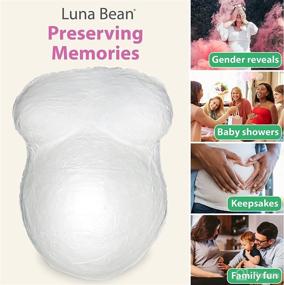 img 1 attached to 🤰 Luna Bean Belly Casting Kit: Create Lasting Memories of Your Pregnancy with Baby Bellies