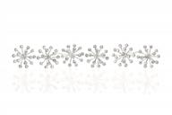 sparkling set of 6 starburst bridal wedding hair pins - clear crystals and shimmering silver plating (h112) for enhanced visibility logo