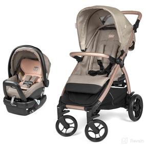img 4 attached to 👶 Peg Perego Booklet 50 Travel System - Booklet 50 Stroller & Primo Viaggio 4-35 Car Seat - Made in Italy - Mon Amour (Beige & Pink)