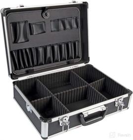 img 1 attached to Алюминиевый чемодан для инструментов 18 Черный
