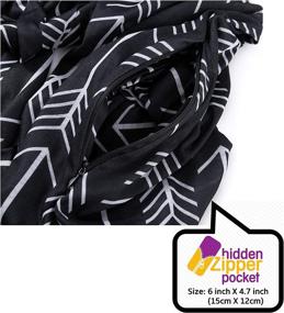 img 3 attached to Elzama Infinity Jersey Printed Patterns Women's Accessories in Scarves & Wraps