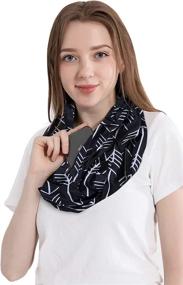 img 1 attached to Elzama Infinity Jersey Printed Patterns Women's Accessories in Scarves & Wraps