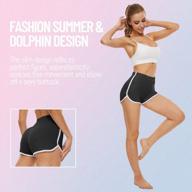 4 pack shorts for women - sports dance short pants summer workout athletic shorts for running gym yoga logo
