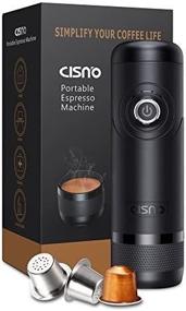 img 1 attached to CISNO NCC-N01 Automated Portable Espresso Machine, Boil Water, 15 Bars Pressure, Automatically Pump, Compatible With Nespresso Capsules, BPA Free, Good For Traveler, Black