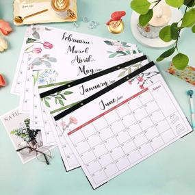 img 3 attached to Organize Your Year With Our 2023 Desk Calendar - Large 17" X 11.5" Size, Tear-Off Pages, Ruled Blocks, And Hanging Hooks!