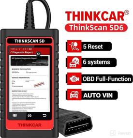 img 4 attached to 🛠️ THINKCAR SD6 Scan Tool: Advanced Car Diagnostic Scanner with Reset Functions & AutoVIN | OBD2, ABS, SRS, BCM, IC | WiFi Enabled | Free Lifetime Updates