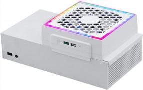 img 4 attached to Улучшите свои игровые возможности с охлаждающим вентилятором Mcbazel'S RGB LED Display для Xbox Series S