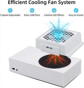img 3 attached to Улучшите свои игровые возможности с охлаждающим вентилятором Mcbazel'S RGB LED Display для Xbox Series S