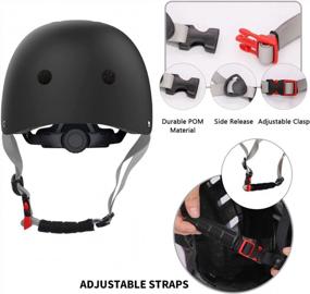img 2 attached to Protective Gear Set For Kids: Toddler Helmet And Knee Elbow Pads With Wrist Guards - Ideal For Skateboard, Cycling, Skating, Scooter, Roller Skates - 2-8 Years