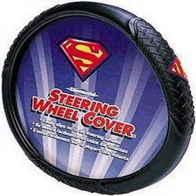 img 1 attached to 🦸 Protect Your Steering Wheel with Plasticolor Superman Logo Steering Wheel Cover