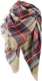 img 4 attached to Yanekop Womens Oversized Blanket Fashion Women's Accessories : Scarves & Wraps