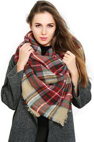 img 2 attached to Yanekop Womens Oversized Blanket Fashion Women's Accessories : Scarves & Wraps